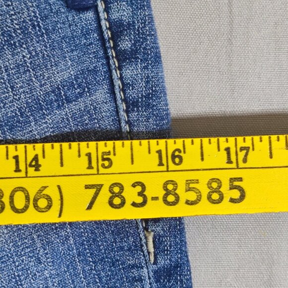 Silver jeans women's size 24 medium washed denim blue Aiko Capri Vintage Y2K - Picture 11 of 14